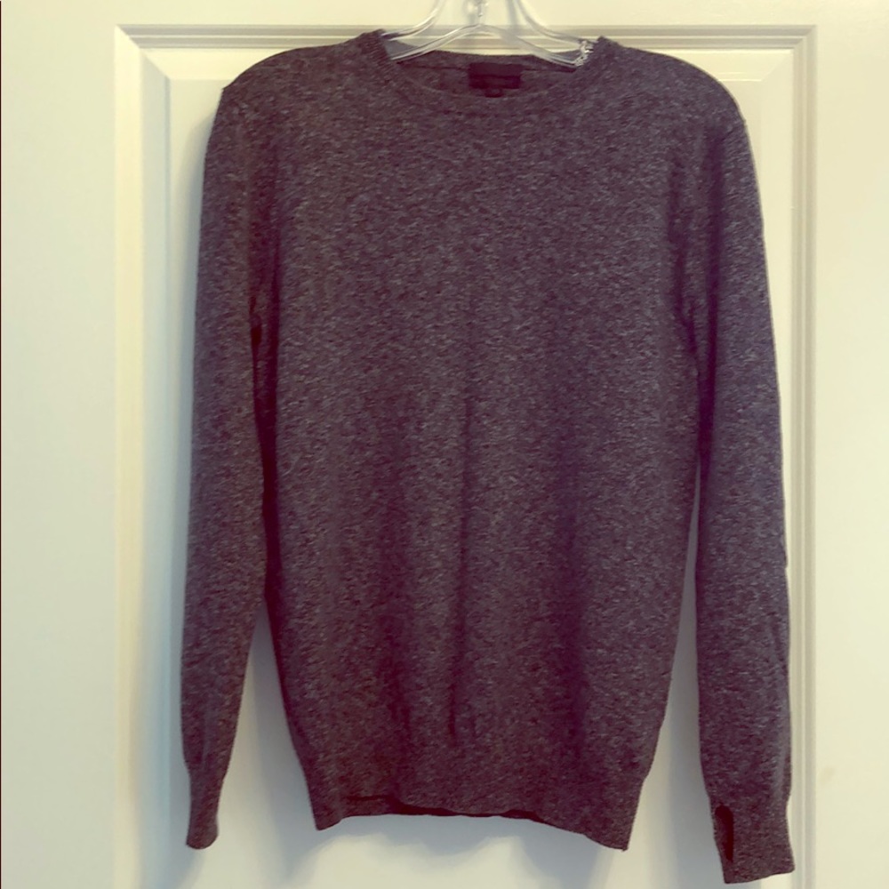 J crew grey cashmere crew neck